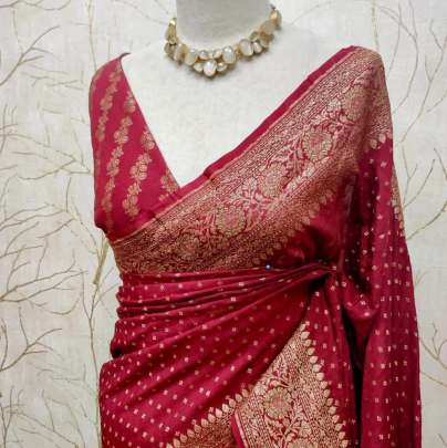 Designer Purple Party Wear Saree